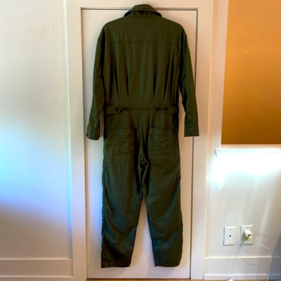 Xirena zip jumpsuit. Olive green. XS - Picture 3 of 4